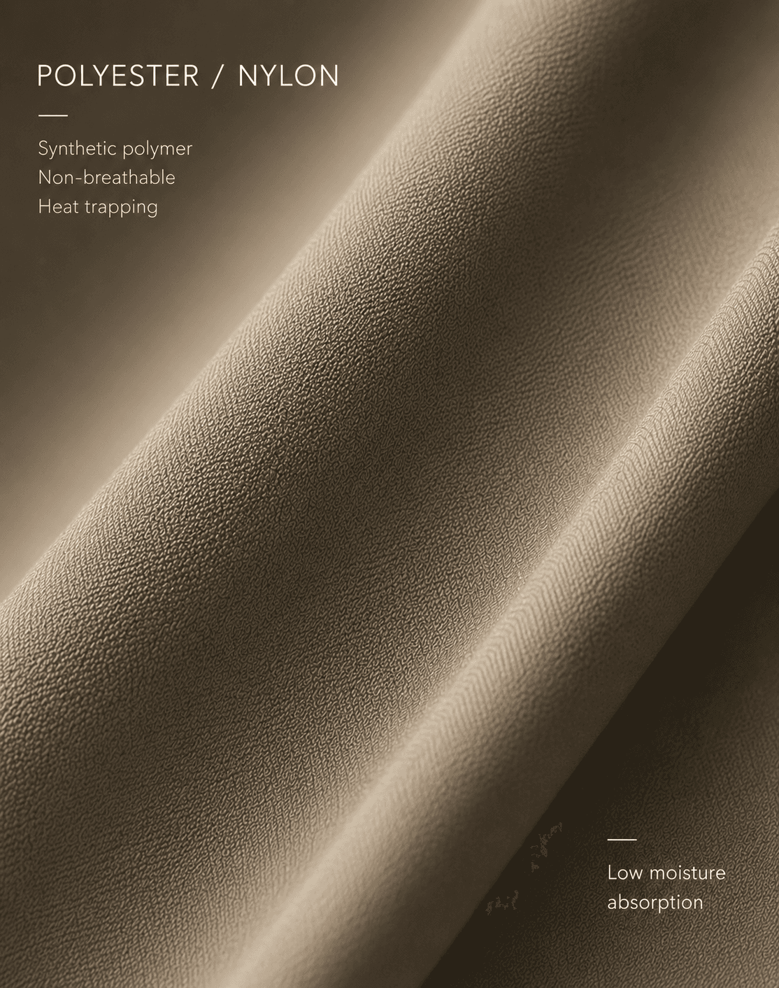 Macro of synthetic polyester fabric texture, cold clinical light